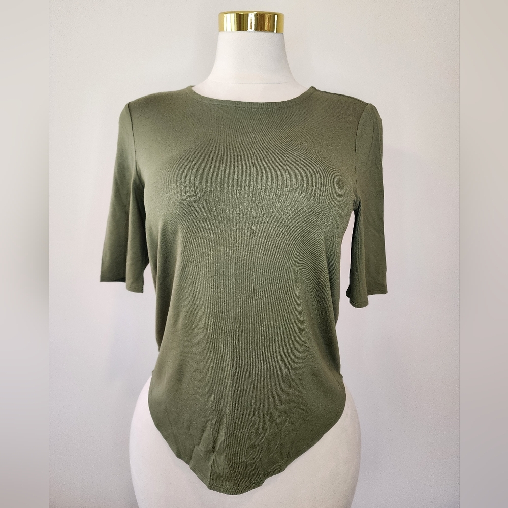 Cupio Cypress Green Cozy Short Sleeved Shirt - Picture 1 of 11